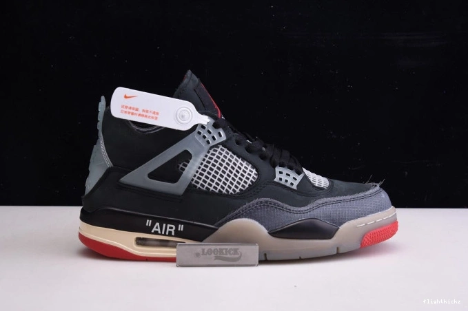 CV9388-001 x 4 Retro Off White Air Jordan Bred 0804
